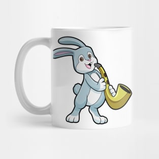 Bunny at Music with Saxophone Mug